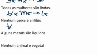 Logica  Calculo Quantificacional Clássico  Resolução Exercício  1 [upl. by Ardnic]