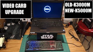 Video card K5000M upgrade Dell Precision M6700 laptop update [upl. by Eded]