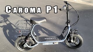 The 299 GREAT VALUE  Caroma P1 Seated Electric Scooter 🛵 [upl. by Blodget857]