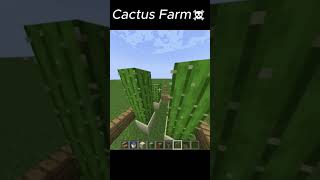 Cactus Farm💀 minecraft [upl. by Nomi]