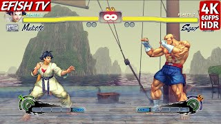 Makoto vs Sagat Hardest AI  Ultra Street Fighter IV [upl. by Sadoff]