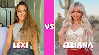 Lexi Rivera Vs Elliana Walmsley TikTok Dances Compilation [upl. by Llevra]