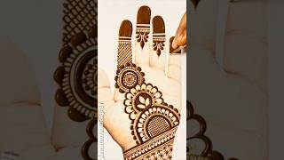 Easy Simple Stylish Mehndi Design Trick  mehndidesigns youtubeshorts easymehndi viralshort [upl. by Sofer]