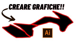 CREARE GRAFICHE PERSONALIZZATE PER LA MOTO fai da te Adobe Illustrator 2020 tutorial [upl. by Giusto]