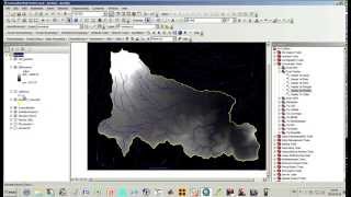 Delimitación de cuencas Hidrográficas en ArcGIS 101 Hydrology tools [upl. by Alvan]