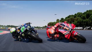 FRANCO MORBIDELLI VS PECCO BAGNAIA  MANDALIKA GP INDONESIA  MOTOGP 23 GAMEPLAY REPLAY [upl. by Trever]