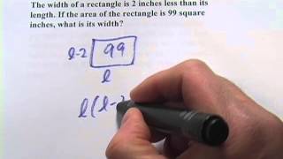 Area and Perimeter Word Problems with Quadratics [upl. by Bakemeier]