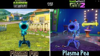 ALL PEASHOOTER COMPARISON  Plants vs Zombies GW  GW2 [upl. by Addiego883]