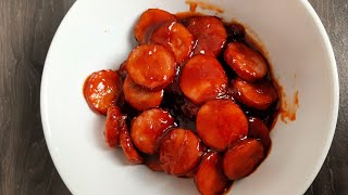 Honey Garlic Kielbasa Sausages Appetisers [upl. by Ybbed]