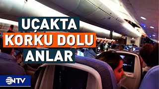 Uçak Şiddetli Türbülansa Girdi 30 Yaralı  NTV [upl. by Nalra]