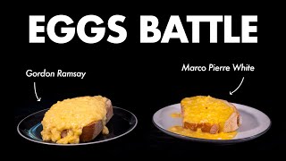 Who Makes The Best Scrambled Eggs Gordon Ramsay vs Marco Pierre White [upl. by Oruntha903]