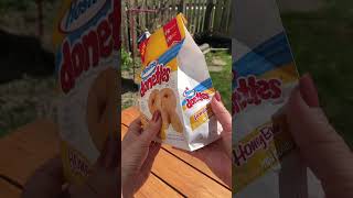 Hostess HoneyBun Donettes 🍩🍯 shorts donuts asmr food satisfyingvideo [upl. by Ahsien]