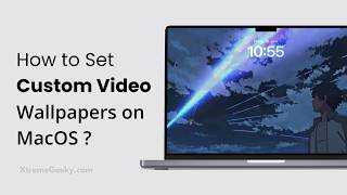 how to set custom video wallpapers on macbook macOS [upl. by Annoid429]