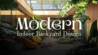 Tropical ModernStyle Indoor Courtyards Sustainable Design and Maintenance Tips 2024 [upl. by Gnuhc]