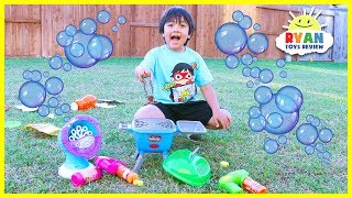 Bubble Machine Toys for kids Pretend Play Grill [upl. by Singer]