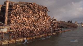 McKeil Marine Salvaging a Barge [upl. by Sueddaht]