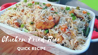 CHICKEN FRIED RICE RECIPE How to make Chicken Fried Rice  ചിക്കൻ ഫ്രൈഡ് റൈസ് Quick Recipe [upl. by Itra]