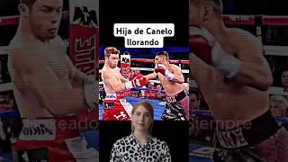 Hija de Canelo llora por ver a Canelo vs Khan boxing boxeomexicano caneloalvarez canelo boxing [upl. by Meakem]