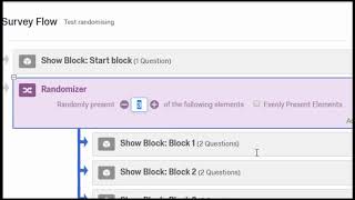 Qualtrics Randomising between blocks conditions [upl. by Novla254]