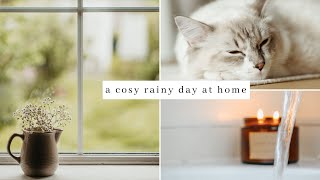 A Cosy Rainy Day In My Cottage  Peaceful Afternoon Decluttering Organising amp Wholesome Food [upl. by Nnylannej]