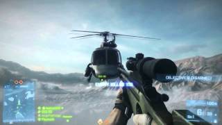 Battlefield 3 Insane MidAir Helicopter Hijacking [upl. by Wildermuth816]