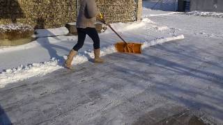 Schnee räumen auf sehr großer Flächealles perfekt geräumt in 10 Minuten [upl. by Helsell578]