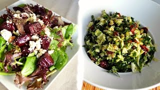 Kale and Napa Cabbage Salad  Roasted Beet Salad  Quick amp Easy Recipes  Cooking With Carolyn [upl. by Batha]