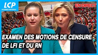 Motions de censure déposées par LFI et le RN débattues à lAssemblée nationale  30624 [upl. by Laurens312]