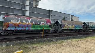 Graffiti Train  Marrickville Train Station  Inner West Sydney [upl. by Eenttirb315]