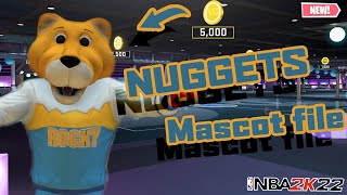 NEW NBA 2K22 NUGGETS MASCOT FILE FOR SEASON 7ANY REP FILE IN THE DESC [upl. by Assirem706]