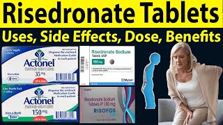 Risedronate sodium 150 mg 35 mg Uses in hindi  Actonel 35 mg for osteoporosis  Uses Side Effect [upl. by Nair]