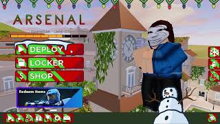 show case new day 25 unusual Christmas Advent Calendars roblox arsenal [upl. by Drus]