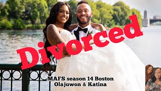 MAFS Season 14 Boston Katina amp Olajuwon Announce their separation [upl. by Verdha653]