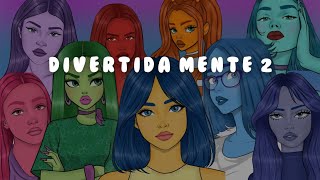 Divertida Mente 2  versão feminina  Desenho [upl. by Riane]