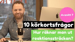 Hur räknar man ut reaktionssträckan  10 körkortsfrågor [upl. by Aivin165]