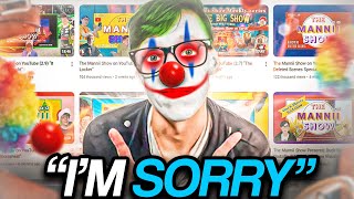 YouTubes Biggest Clown Apologizes The Mannii Show [upl. by Euqinay]