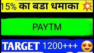 PAYTM SHARE LATEST NEWS TODAYPAYTM SHARE ANALYSISPAYTM SHARE TARGETPAYTM SHARE LATEST NEWS [upl. by Jacobson]