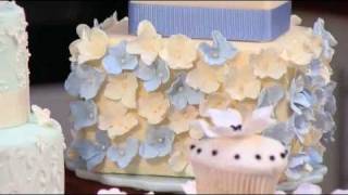 EASY WEDDING CAKE IDEA  How To Make Swirl Buttercream Roses by Cakes StepbyStep [upl. by Soluk]