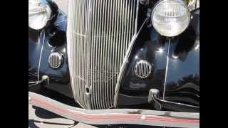 1936 Ford 3 Window Cpe Real 50s Retro Rod Walk Around [upl. by Anyt]