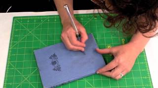 How to Clean a Bookcloth Cover Using a Knife [upl. by Berlin]