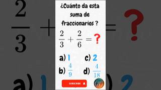 ⏲️Resuelve en Menos de 1 Minuto 🕰️ matematicas maths [upl. by Asselam]