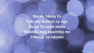 Obongi na lokumo Gael Lyrics Alain moloto paroles [upl. by Copp]