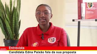 ENTREVISTA Edna Paixão candidata a Presidente da Autarquia Estudantil fala da sua proposta [upl. by Eremaj]