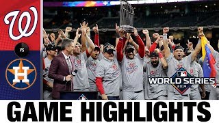 Nationals win 1st World Series with Game 7 comeback win  AstrosNationals MLB Highlights [upl. by Rundgren]