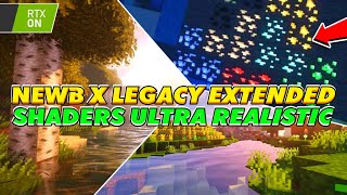 TOP BEST SHADERS MCPE 120 REALISTIC TERBAIK RINGAN  Newb x Legacy Shaders rtx shaders mcpe [upl. by Ayrotal]