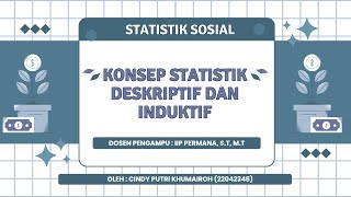 Statistik Sosial Konsep Statistik Deskriptif dan Induktif [upl. by Biagi743]