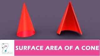 Surface Area of a cone [upl. by Alenairam393]