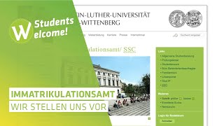 Orientierung Das Immatrikulationsamt stellt sich vor [upl. by Yenitirb]