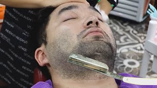 💈ASMR  The man with too much beard immersive shaving for you 🪒 Rare oriental wet shave [upl. by Pedaias171]