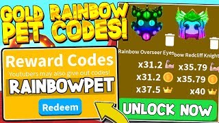 SECRET RAINBOW GOLDEN PET EGG CODES IN SABER SIMULATOR INSANE PETS Roblox [upl. by Doerrer]